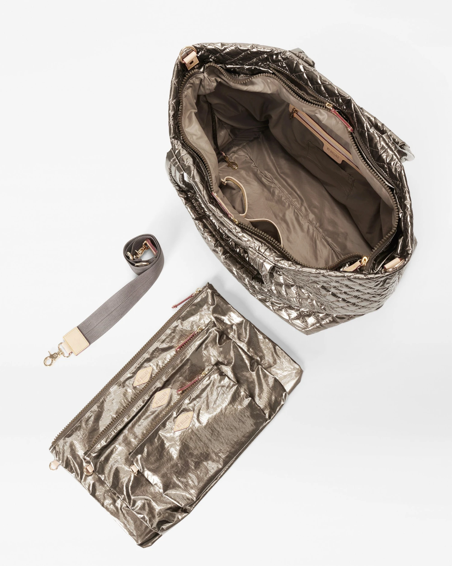Moondust Metallic Lacquer Large Metro Tote Deluxe - Image 4