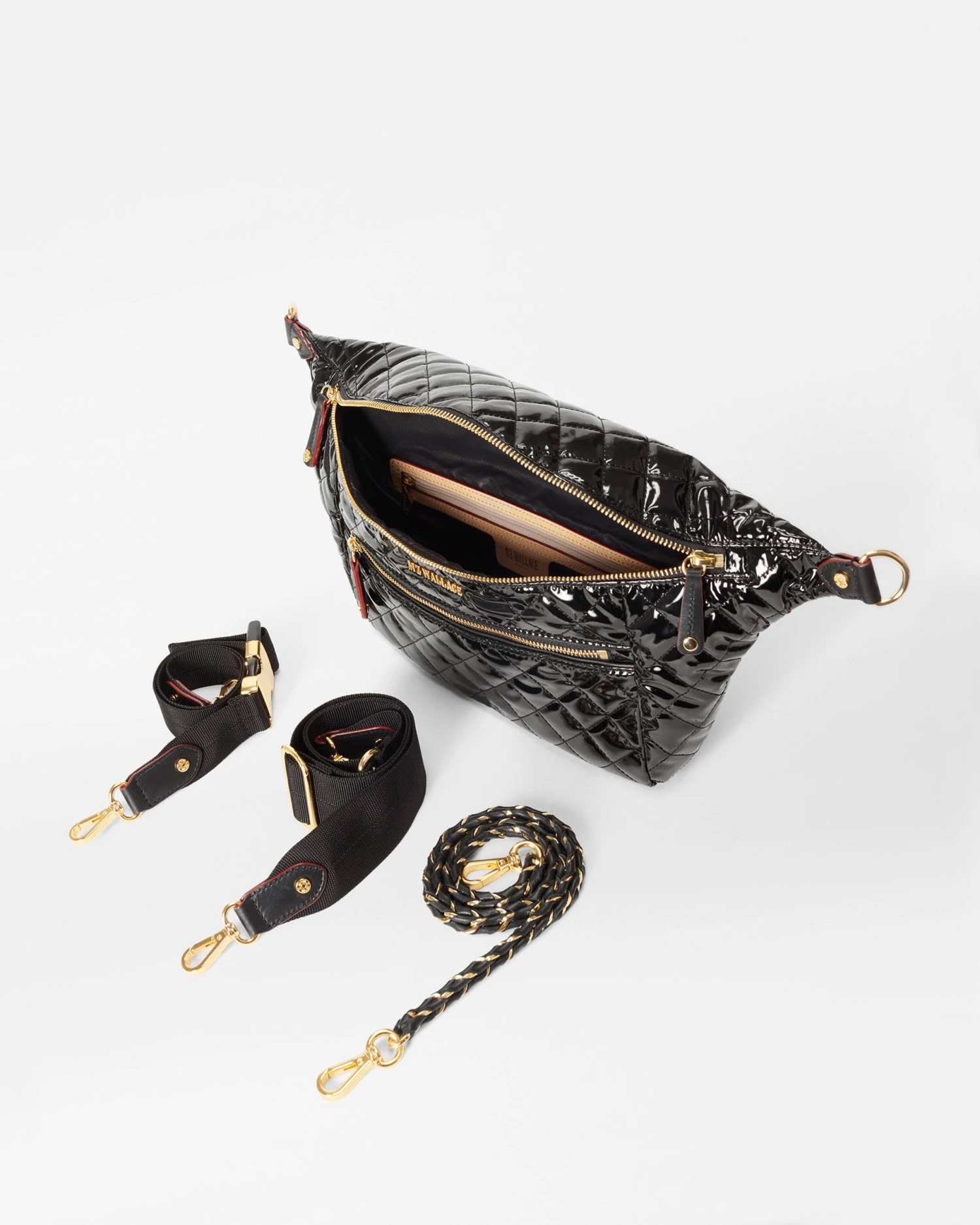 Black Lacquer Crosby Sling Bag - Image 4