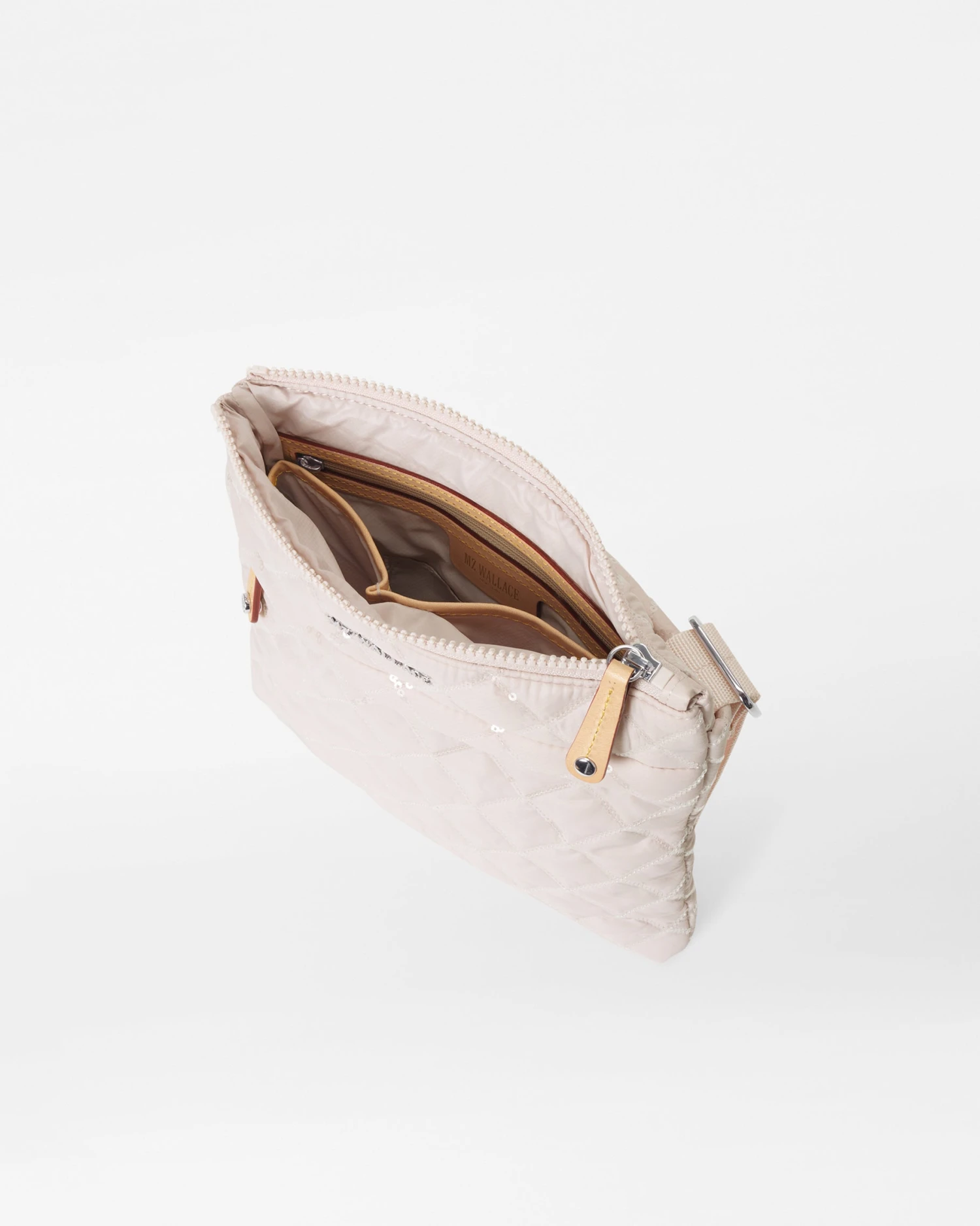 Rose Rec With Sequin Metro Flat Crossbody - Image 4