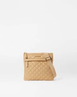 Camel Metro Flat Crossbody
