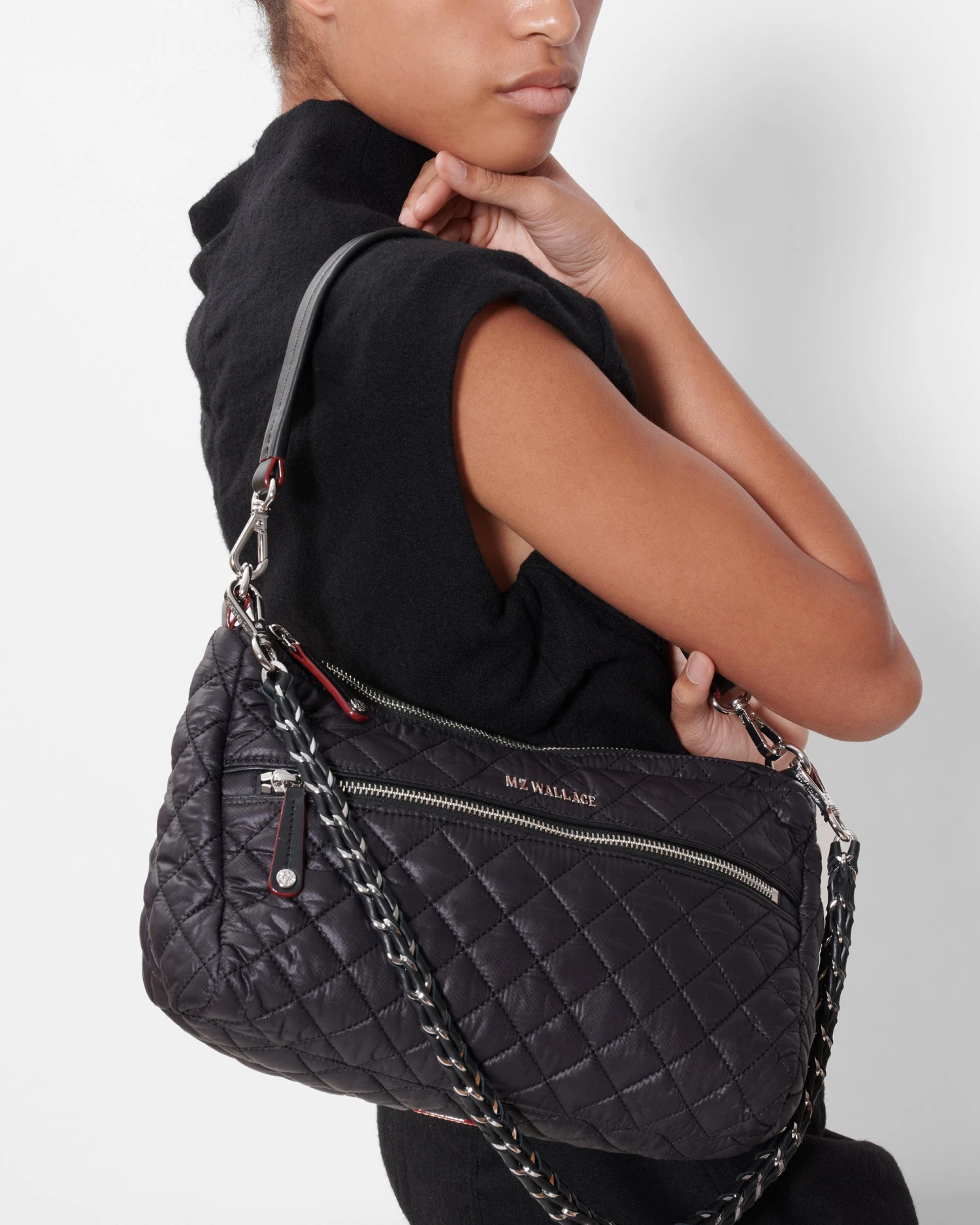 Black Crosby Shoulder Bag - Image 6