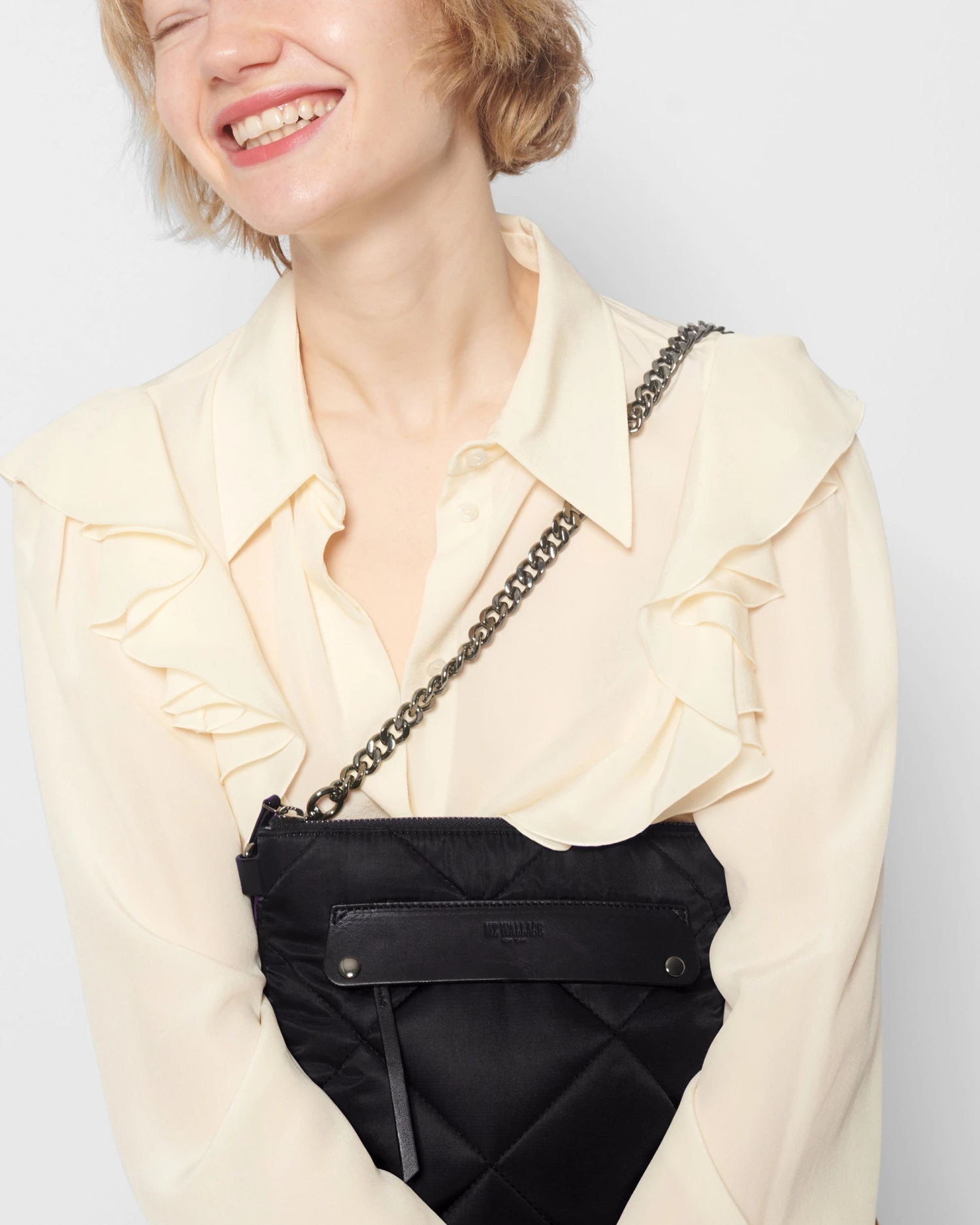 Black Madison Flat Crossbody - Image 4