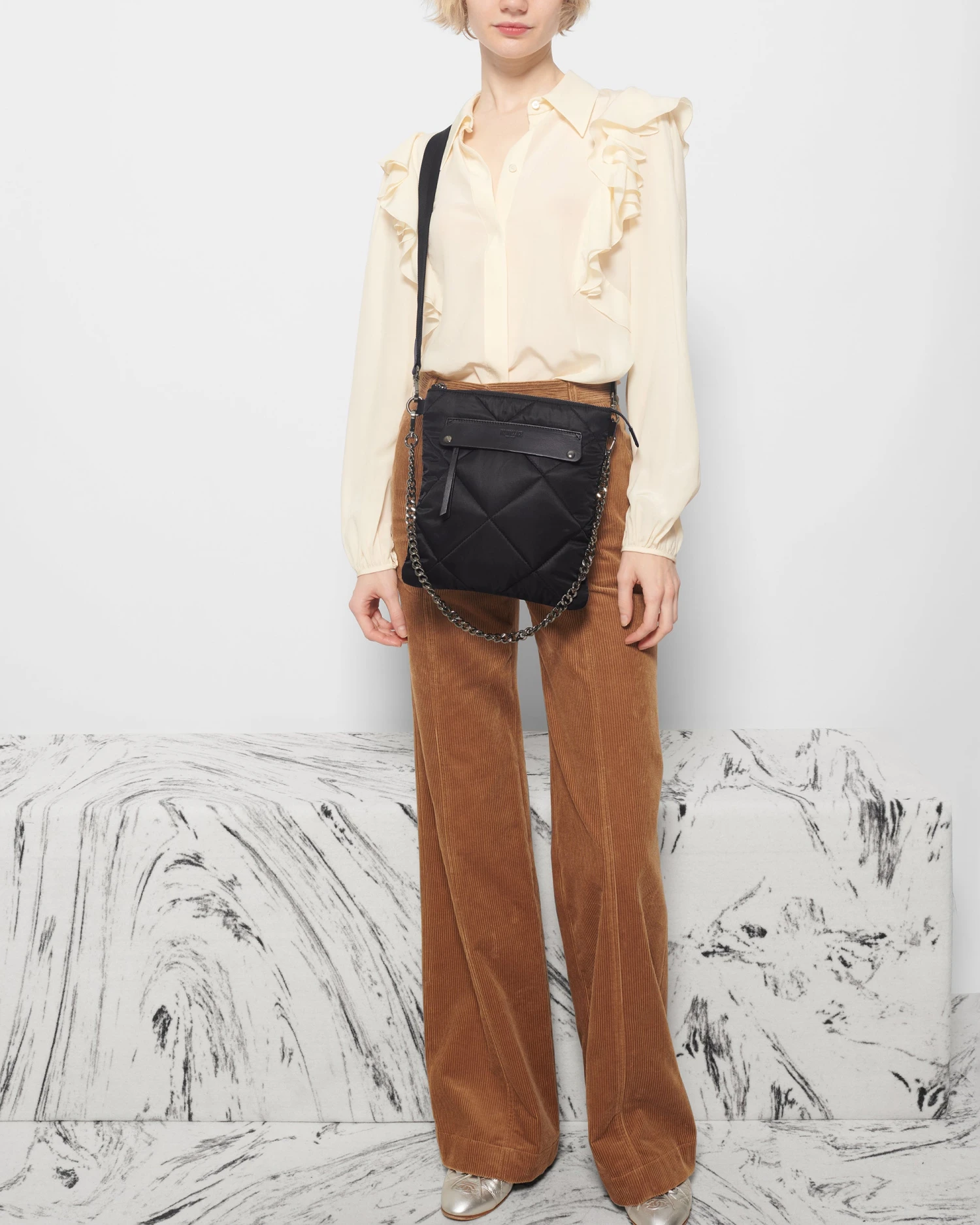 Black Madison Flat Crossbody - Image 5