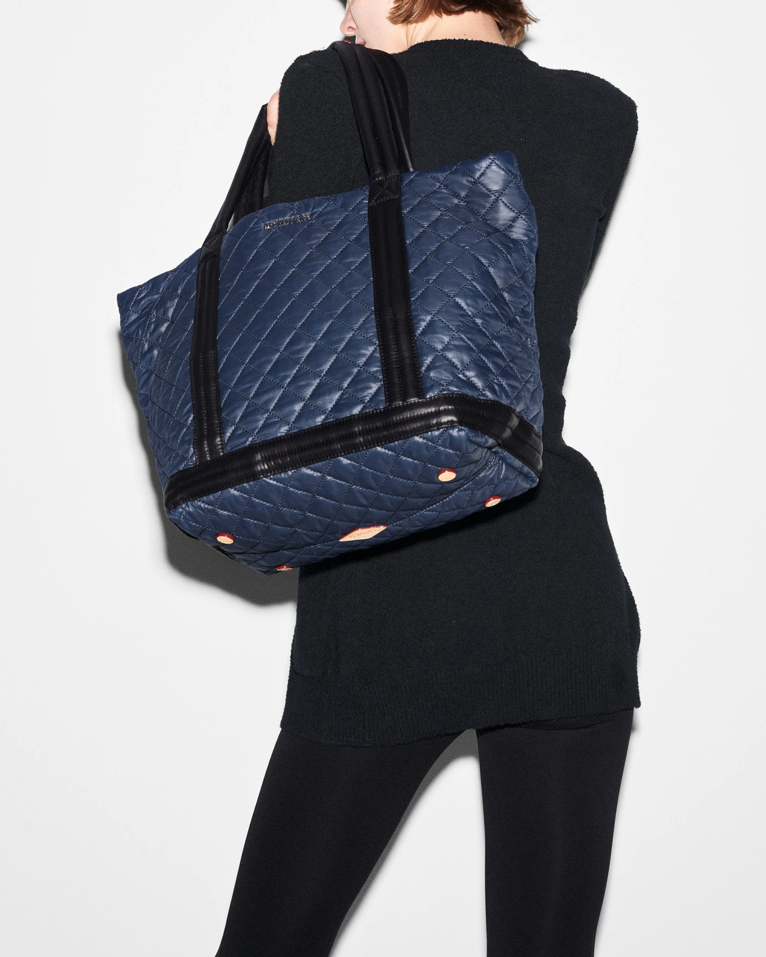 Navy & Black Medium Empire Tote - Image 2