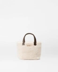 Shearling Micro Metro Tote Deluxe